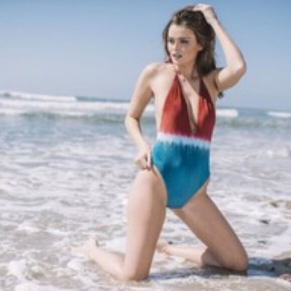 The Bikini Lab Velour One Piece Swimsuit Size Large - Picture 7 of 8